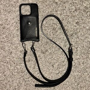 Bandolier Black Crossbody Phone Case